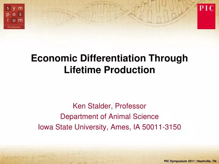economic differentiation through lifetime production