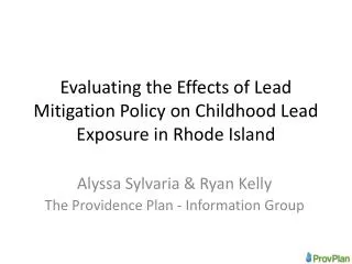 Evaluating the Effects of Lead Mitigation Policy on Childhood Lead Exposure in Rhode Island