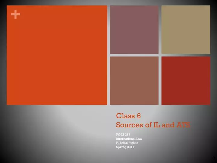 class 6 sources of il and ats
