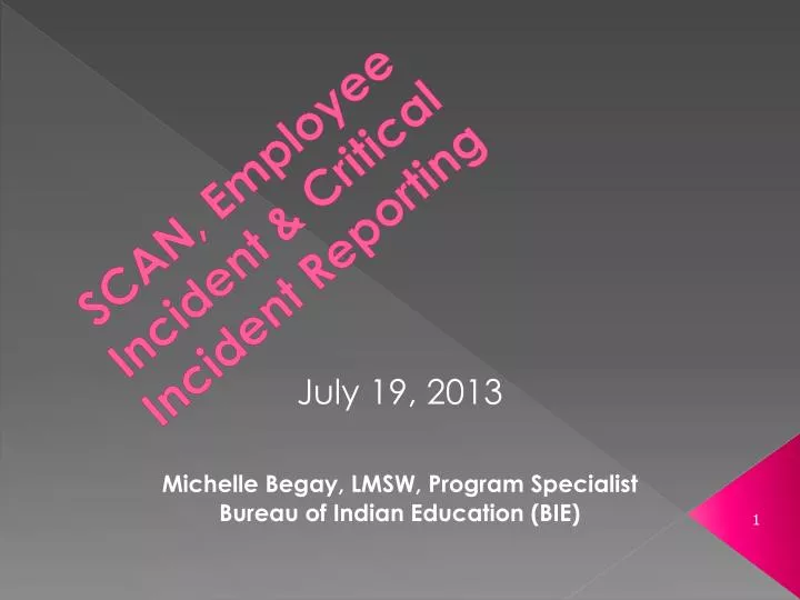 scan employee incident critical incident reporting
