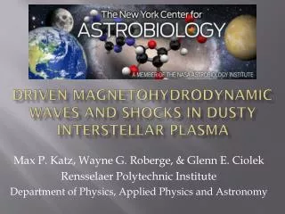 Driven magnetohydrodynamic waves and shocks in Dusty Interstellar Plasma