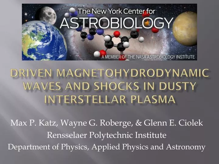 driven magnetohydrodynamic waves and shocks in dusty interstellar plasma
