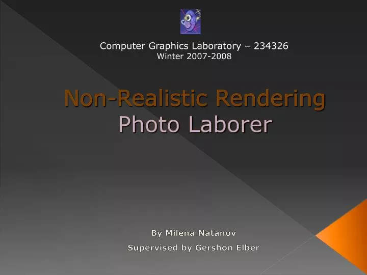 non realistic rendering photo laborer