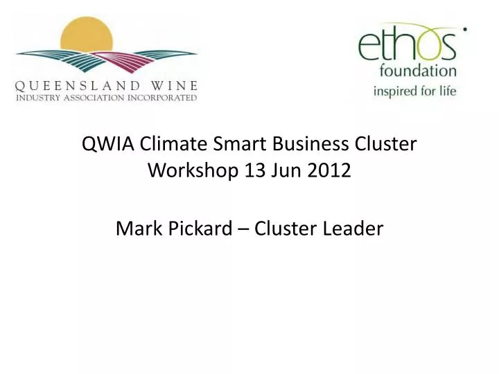 qwia climate smart business cluster workshop 13 jun 2012