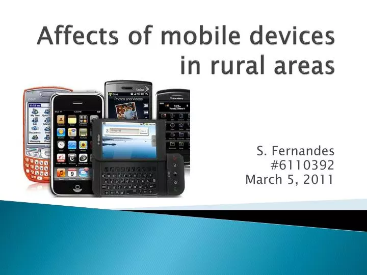 affects of mobile devices in rural areas