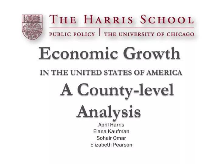 economic growth in the united states of america a county level analysis