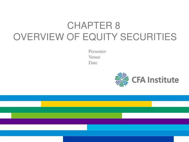 chapter 8 overview of equity securities
