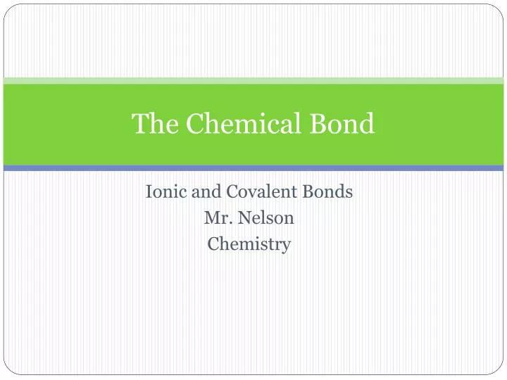 the chemical bond