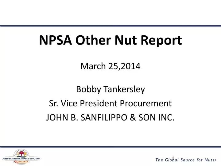 npsa other nut report
