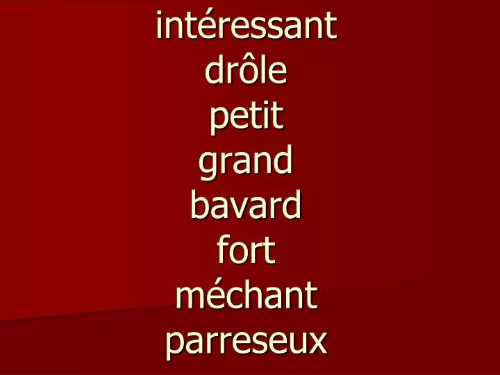 i nt ressant dr le petit grand bavard fort m chant parreseux