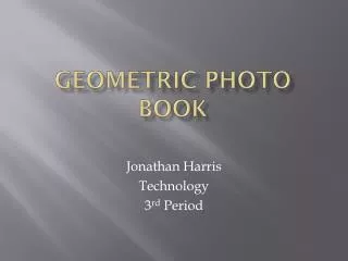 Geometric photo book