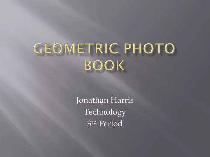 geometric photo book
