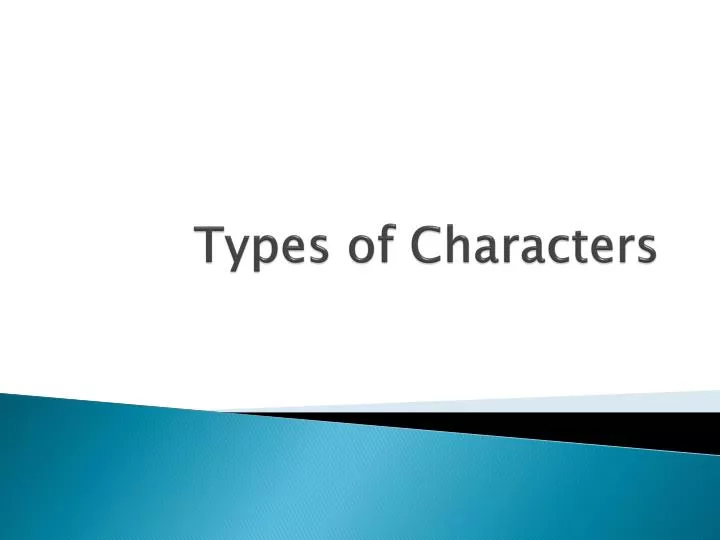 types of characters