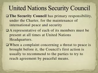 United Nations Security Council