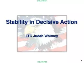 Stability in Decisive Action LTC Judah Whitney