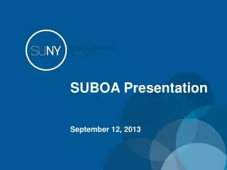 SUBOA Presentation