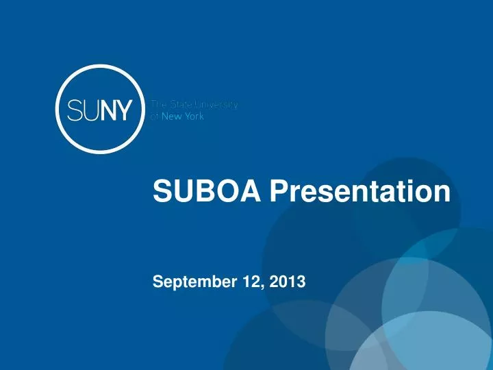 suboa presentation