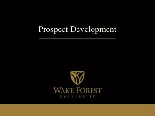Prospect Development