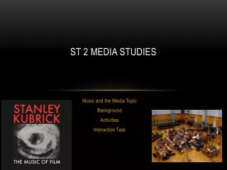 St 2 Media Studies