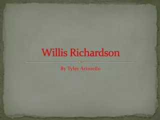 Willis Richardson