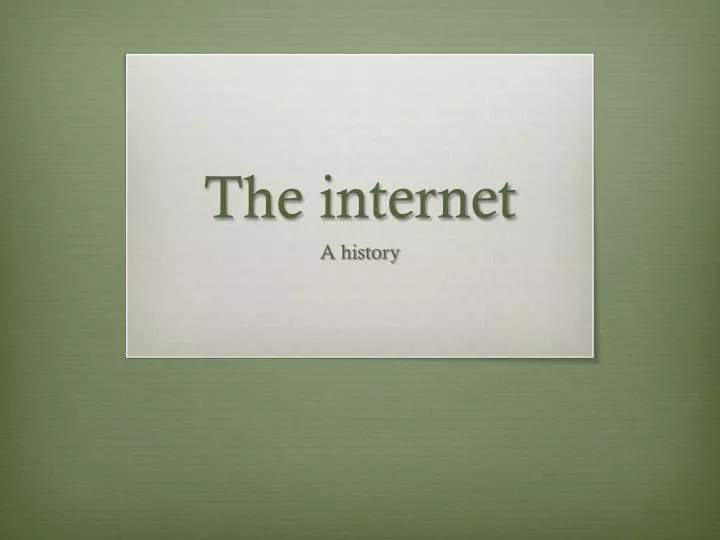 the internet
