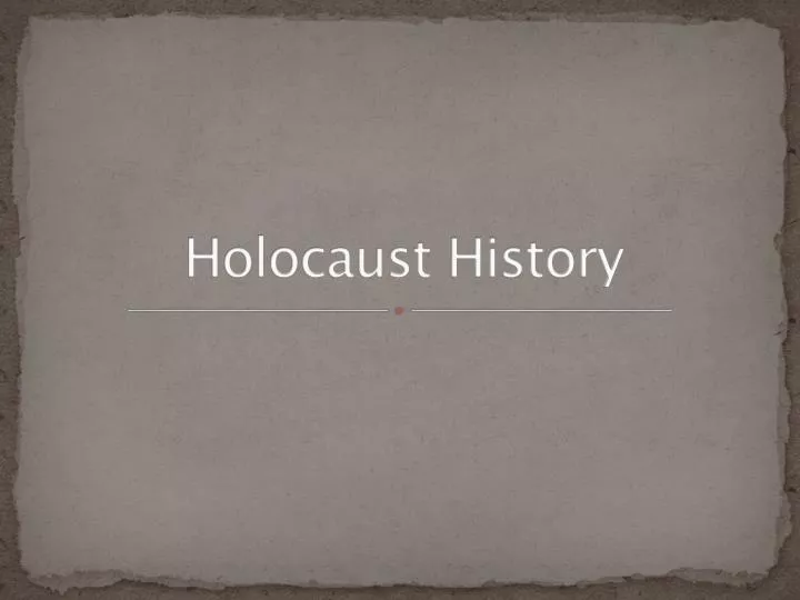 holocaust history