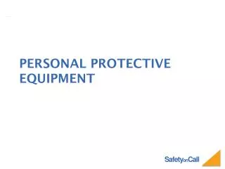 Personal protective equipment