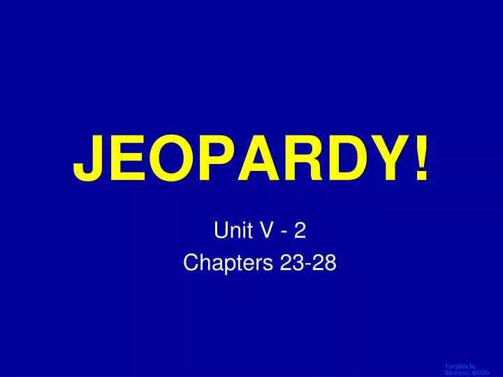 jeopardy