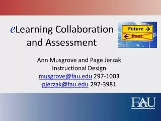 e Learning Collaboration and Assessment