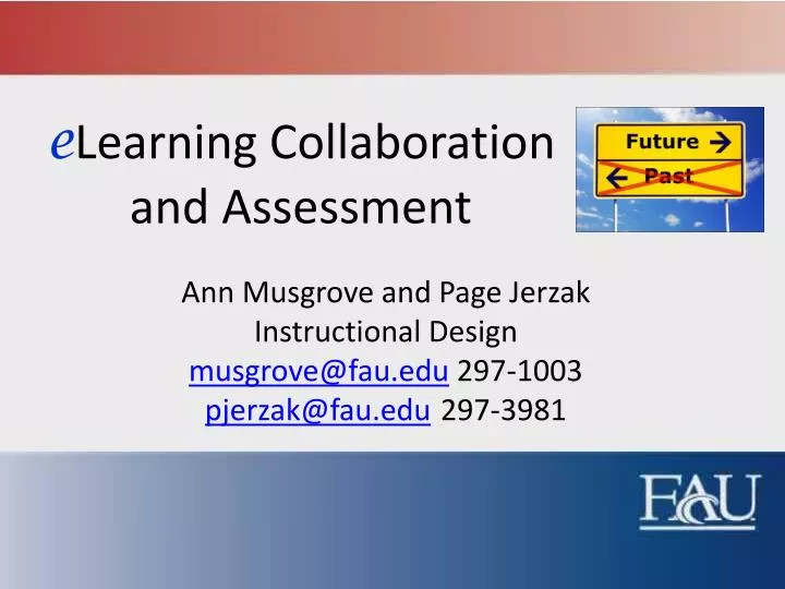 e learning collaboration and assessment