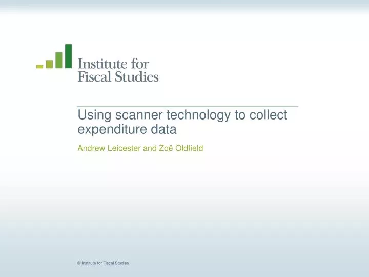 using scanner technology to collect expenditure data