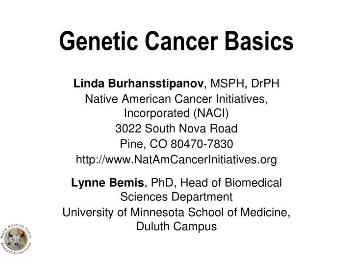 genetic cancer basics
