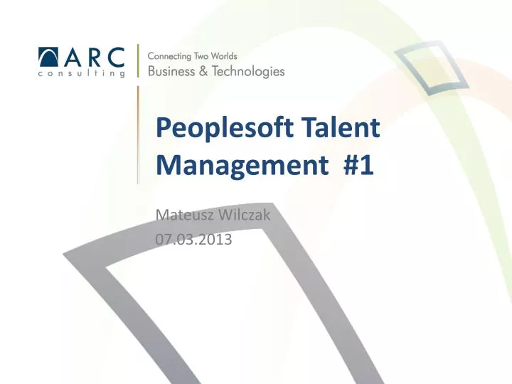 peoplesoft talent management 1
