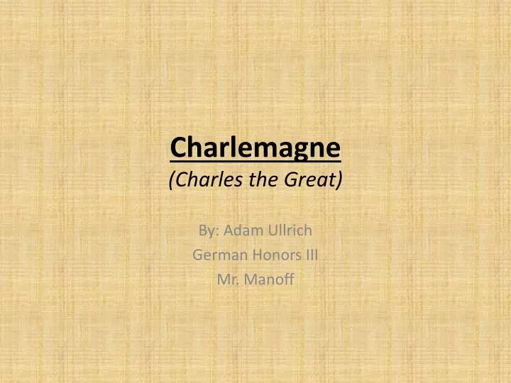 charlemagne charles the great