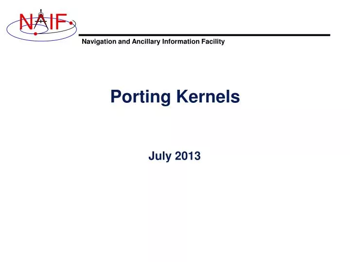 porting kernels