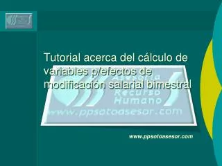 tutorial acerca del c lculo de variables p efectos de modificaci n salarial bimestral