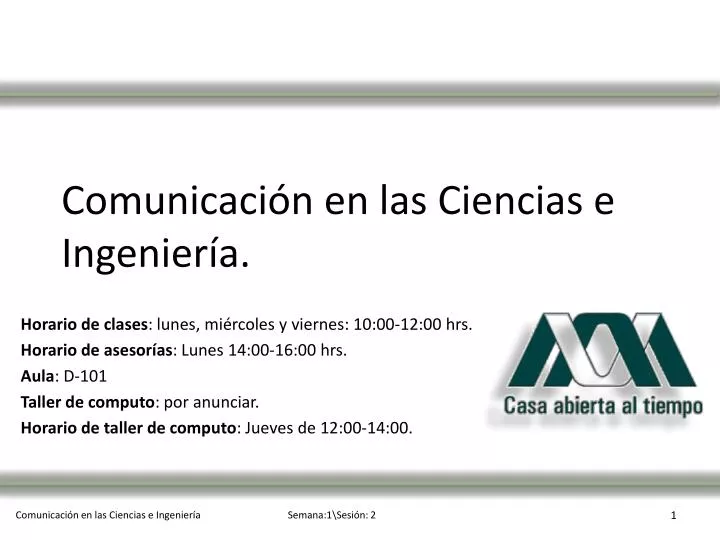 comunicaci n en las ciencias e ingenier a