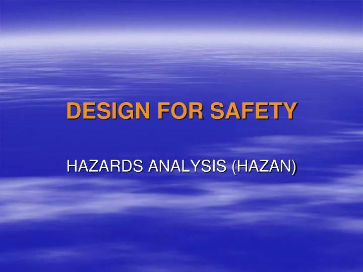 design for safety