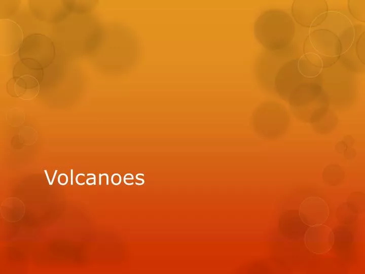 volcanoes