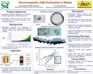 Electromagnetic (EM) Purification of Metals
