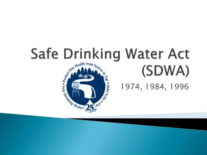 safe drinking water act sdwa