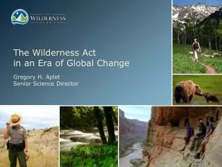 The Wilderness Act in an Era of Global Change