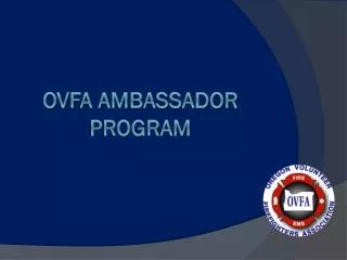 OVFA ambassador Program