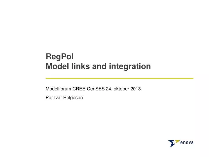 regpol model links and integration