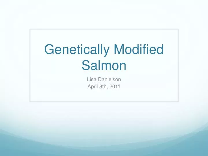 genetically modified salmon