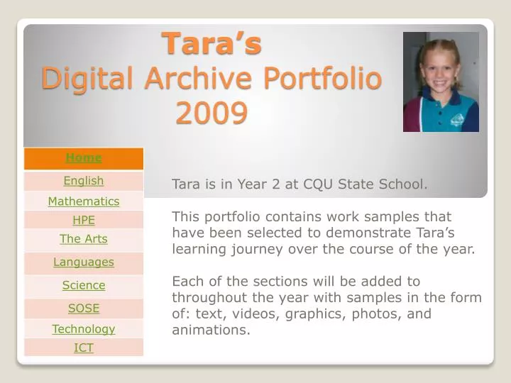 tara s digital archive portfolio 2009