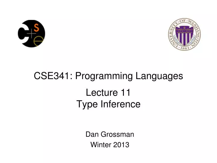 cse341 programming languages lecture 11 type inference