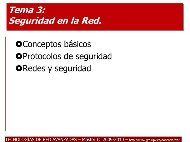 tema 3 seguridad en la red