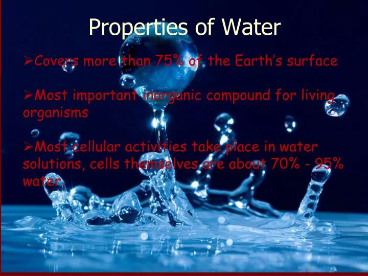 properties of water