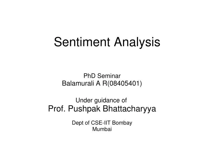 sentiment analysis